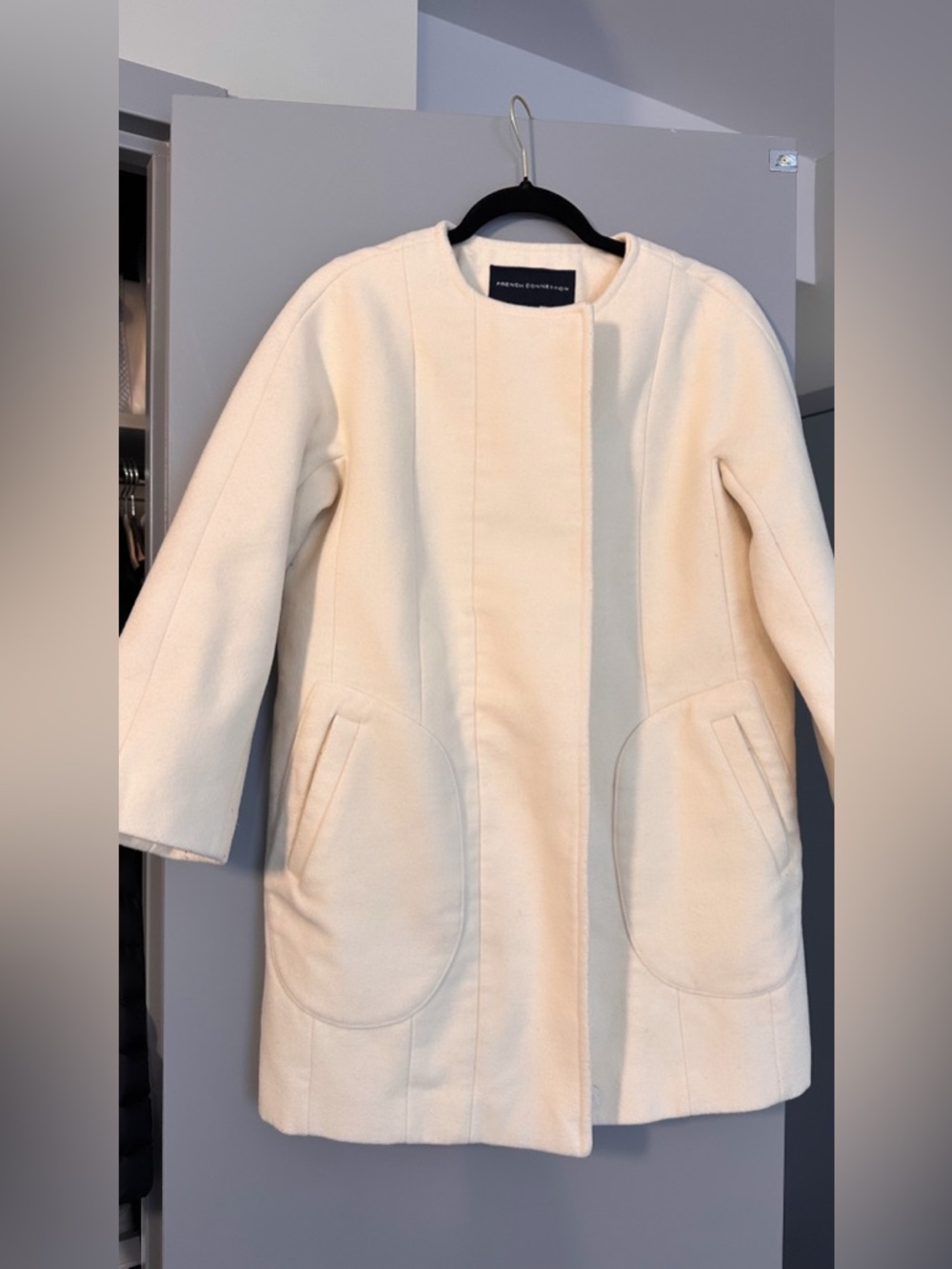 French Connection Cream women’s Pea Coat